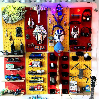 Bảng Treo Đồ Nghề Pegboard Cơ Khí SMLIFE S1 Red