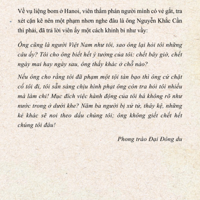 Chí Sĩ Nguyễn Khắc Cần Trong Phong Trào Yêu Nước Đầu Thế Kỷ XX