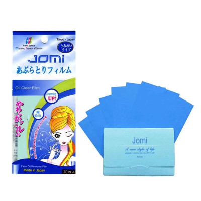 Giấy Thấm Dầu Jomi Nhật Bản - Thấm dầu dạng Phim Japan Oil Clear Film (70 Tờ)