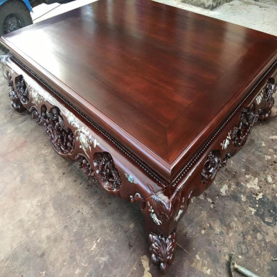 Sập Nằm Ba Bông Khảm Trai Gỗ Gụ