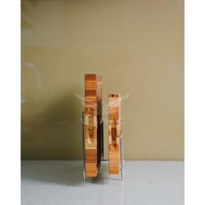 Kệ đựng thớt inox 2 ngăn Vibasic đa năng kết hợp đựng nắp nồi, dao, thớt