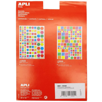 APLI_Sticker Vuông Nhiều Màu_13530