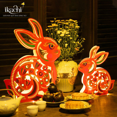 Lồng đèn Trung Thu - Lồng đèn trang trí "Ký ức tuổi thơ" hình Thỏ siêu to