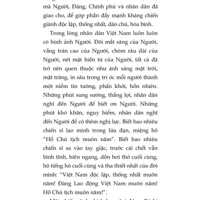Hồ Chủ Tịch của chúng ta (Xuất bản lần thứ tư) bản in 2025