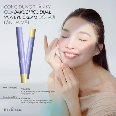 Bộ Đôi Dưỡng Trắng Da & Chống Quầng Thâm Mắt Herbloom Thuần Chay [Kem Dưỡng 60g + Kem Mắt 16ml]