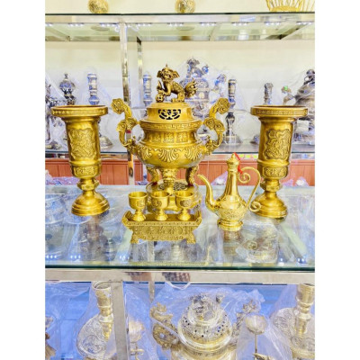 BỘ ĐỈNH 40 CM CHẤT LIỆU BẰNG ĐỒNG 