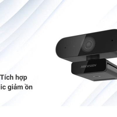 Webcam Hikvision Full HD 1080P siêu nét, phù hợp việc học online, trò chuyện trực tuyến - Hàng chính hãng