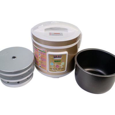 Nồi Làm Tỏi Đen Nikio NK-688 - Máy Ủ Tỏi Gia Đình, Dung Tích 5L, Khay Chứa 3 Tầng, Công Nghệ Lên Men Nhật Bản, Tỉ Lệ Thành Công 99% - Máu Gold