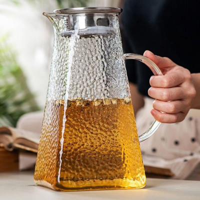 Set bình đựng nước uống thủy tinh kèm 6 cốc khay và giá úp cốc ( Giao khay  xanh ngẫu nhiên )