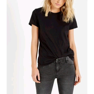 Áo Thun Nữ Đen Form rộng PC Hàn Quốc