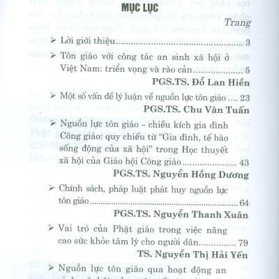 Nguồn Lực Tôn Giáo Ở Việt Nam Lý Luận Và Thực Tiễn