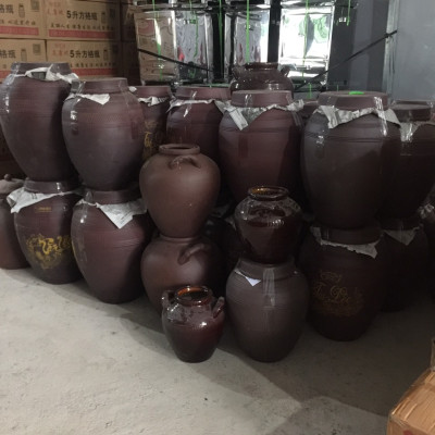 Hũ sành tài lộc đựng rượu gốm sứ Bát Tràng loại 20L