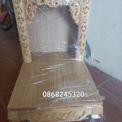 Bàn thờ ông địa thần tài gỗ xoan đào kt 48×56cm 