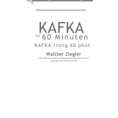 Những Nhà Tư Tưởng Lớn - Kafka Trong 60 Phút - Vanlangbooks