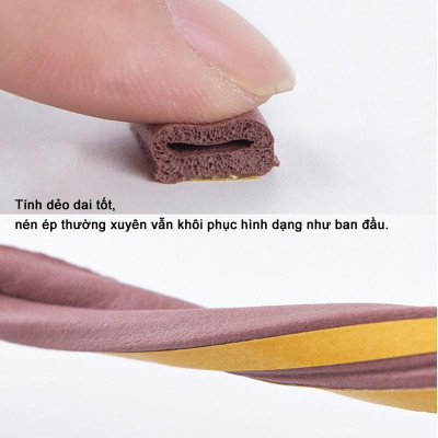 Nẹp xốp khe cửa sợi kép có keo cách âm chống tiếng ồn chống bụi chống hơi lạnh thất thoát Phụ kiện ô tô cao cấp