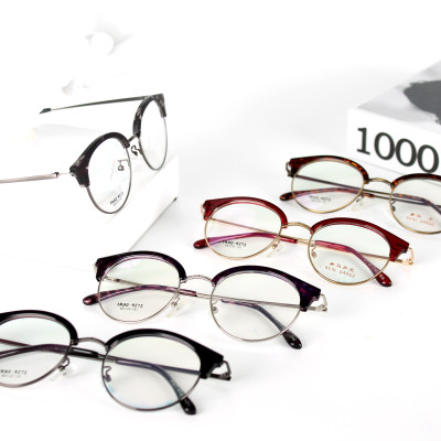 Gọng kính nữ giả cận nhựa phối càng kính hợp kim siêu nhẹ siêu bền - TRHK 9272