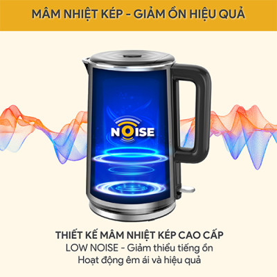 Bình đun siêu tốc Bluestone 1.7 lít KTB-3476 - Hàng chính hãng