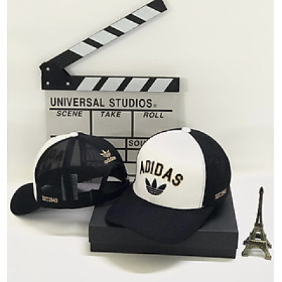 Nón kết, mũ lưỡi trai Unisex Adi.das viền đồng phối lưới vải kaki nhập khẩu thời trang