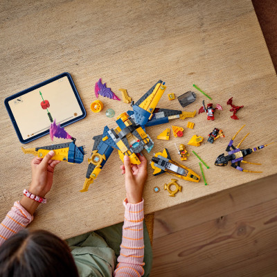 LEGO NINJAGO 71833 Đồ Chơi Lắp Ráp Chiến Giáp Và Máy Bay Chiến Đấu Của Arin (510 chi tiết)