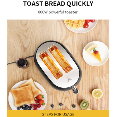 Máy nướng bánh mì thương hiệu Shardor TS515B-ELF - Công suất: 800W - Hàng Chính Hãng