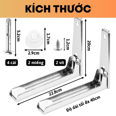 Giá đỡ lò vi sóng kim loại gấp gọn nhà bếp kệ treo lò nướng wifi ổ điện Legaxi