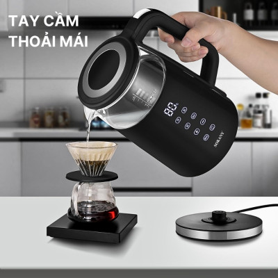 Ấm đun nước siêu tốc SOKANY SK-09050, Ấm đun nước giữ nhiệt dung tích 1.7L, hâm nước pha sữa, điều chỉnh, hiển thị nhiệt - HÀNG CHÍNH HÃNG
