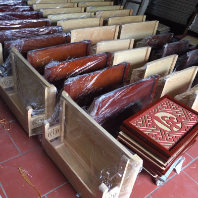 Combo bộ bàn thờ chung cư +ám khói +chữ phúc ..bằng gỗ sồi 