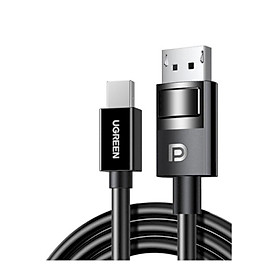 Ugreen UG80663DP117TK 1.5M 8k60hz 4k144hz 2k240hz Màu Đen Cáp chuyển Mini Displayport v2 sang DP Displayport 1.4 - HÀNG CHÍNH HÃNG