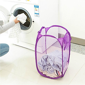 Giỏ lưới đựng quần áo, đồ chơi đa năng có thể gấp gọn 
