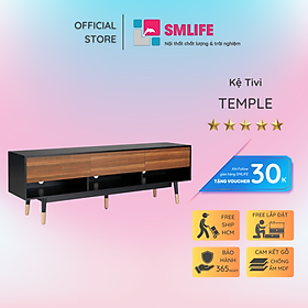 Kệ TV phòng ngủ bằng gỗ công nghiệp SMLIFE Temple
