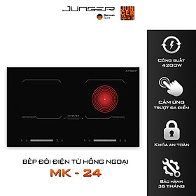 Bếp đôi điện từ hồng ngoại Junger MK-24 4200W Không kén nồi Hàng Chính Hãng Bảo Hành 36 Tháng