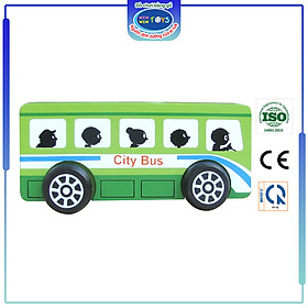 Đồ chơi gỗ Xe buýt | Winwintoys 66282 | Phát triển trí tưởng tượng và vận động | Đạt tiêu chuẩn CE và TCVN