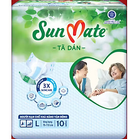 Combo 6 Gói tã dán Sunmate L10 - Tã Dán Người Lớn - Date luôn mới