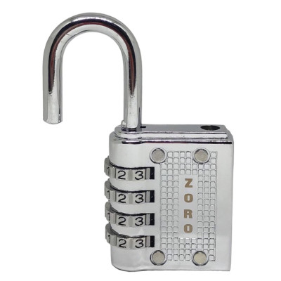 Ổ khóa số mật mã ZORO màu trắng 4 phân - thích hợp khóa tủ,cửa phòng trọ - ổ khóa mật khẩu 4 số bảo mật cao - nhỏ gọn