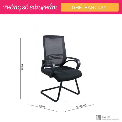 Ghế chân quỳ lưng trung bọc lưới SMLIFE Barclay