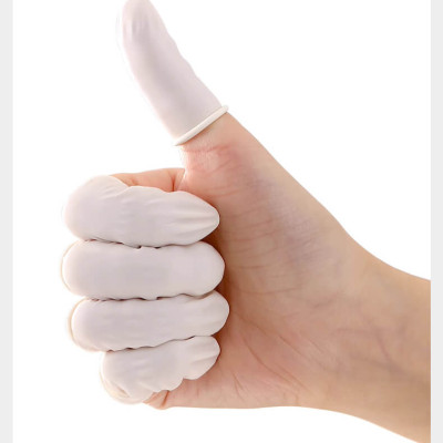 Túi 100 Bao Ngón Tay Cao Su Bọc Bảo Vệ Đầu Ngón Tay Chống Mài Mòn Bụi Bẩn Bảo Hộ Lao Động