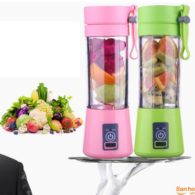 Máy Xay Sinh Tố Đa Năng Mini Cầm tay Sạc Pin Tiện Dụng, Máy Xay 6 Lưỡi Thép Không Gỉ - Gọn Nhẹ - Hàng Chính Hãng MINIIN