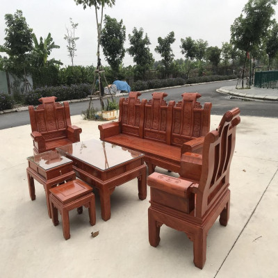 Bộ Bàn Ghế Âu Á Gỗ Hương Đá