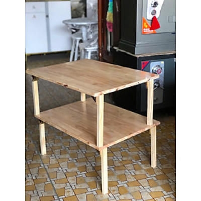 Bàn học,bàn ăn ngồi bệt gỗ tự nhiên kiểu Hàn VIMOS,xếp gọn, chắc chắn , cao 32cm