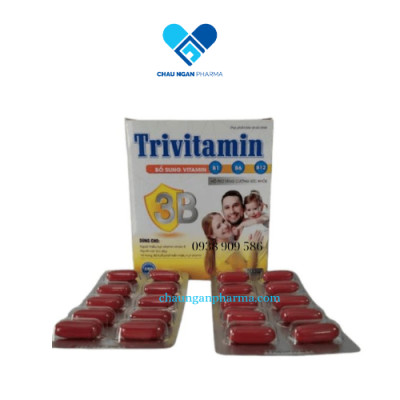 Vitamin B tổng hợp Đại Uy - TriVitamin 3B (Hộp 100 viên nang mềm)