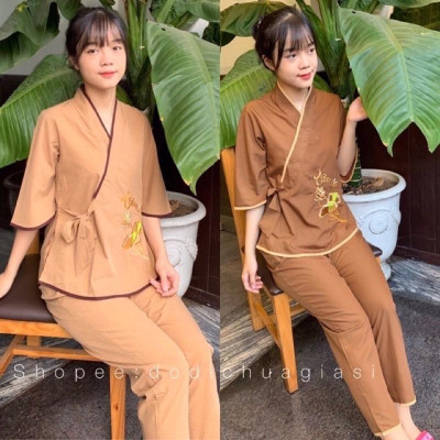 ĐỒ LAM ĐI CHÙA  Nhật Nơ Hoa Thêu