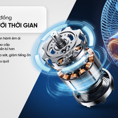 Quạt đứng 5 cánh 65W SUNHOUSE SHD-7352 động cơ đồng nguyên chất, gió mạnh, máy bền, vận hành êm ái, Hàng chính hãng