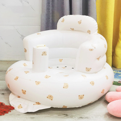 Ghế hơi tập ngồi cho bé chống ngã cao cấp, Ghế phao tập ngồi cho bé phong cách Hàn Quốc (Màu ngẫu nhiên)