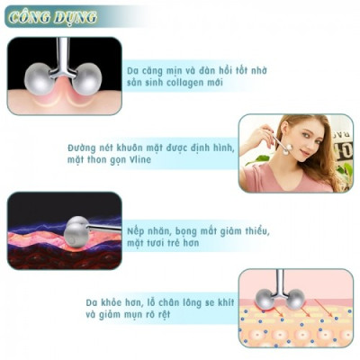 Con Lăn Massage Nâng Cơ Mặt 3D Tạo Cầm Vline Nikio NK-125G - Không Dùng Điện