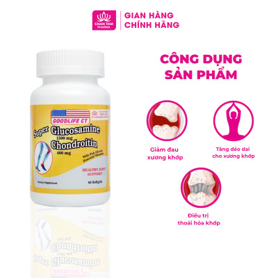[Chính Hãng] Viên Uống Super Glucosamine Lọ 60 Viên - Hỗ Trợ Xương Khớp, Đau Nhức Xương Khớp, Bổ Khớp