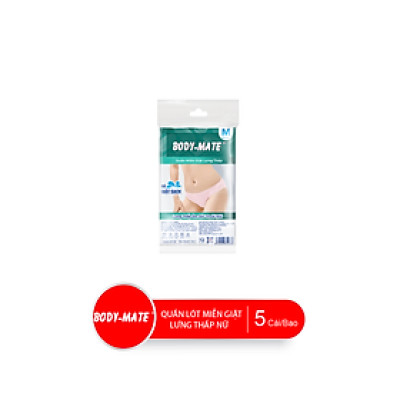 Combo Bao Quần Lót Miễn Giặt Lưng Thấp Body-Mate Nữ, 5 Cái/Bao