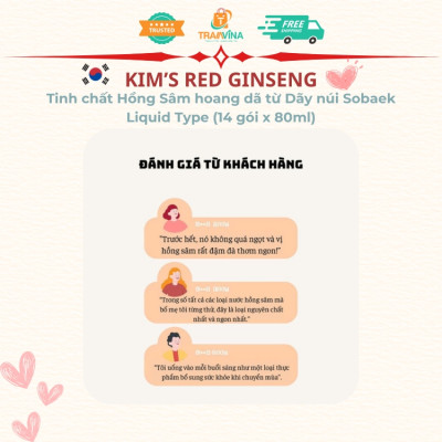 Tinh chất Hồng Sâm hoang dã từ Dãy núi Sobaek Kim