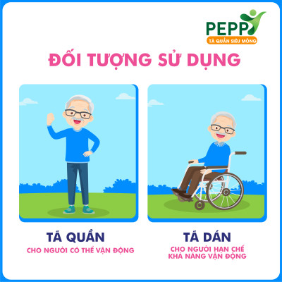 Combo 6 gói Tã/Bỉm Quần Người Lớn, Người Già Peppy Siêu Mỏng, Siêu Thấm, Mềm Mại, Kháng Khuẩn Size M8/L7/XL7
