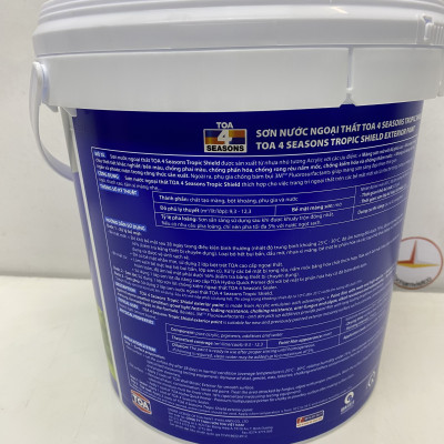 Sơn nước Toa 4 Seasons Tropic shield ngoại thất màu vàng 8522 _ 5L