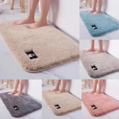 Thảm Lau Chân Nhà Tắm Phòng Khách Cao Cấp Chống Trượt Phần Lông Dày Tạo Cảm Giác Mềm Mại Thoải Mái- Giao Màu Ngẫu Nhiên